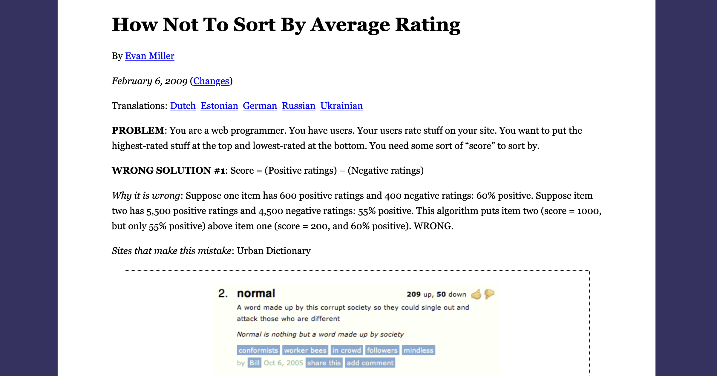 How Not To Sort By Average Rating